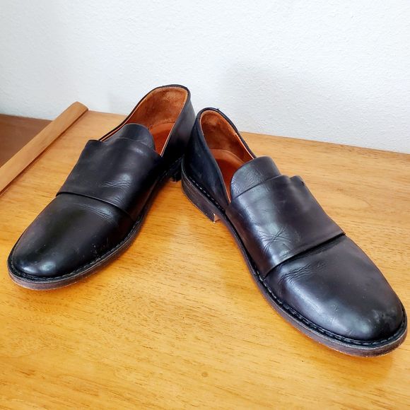 Vince Black Leather Loafer Slip On Driving Shoe Casual Norm COre SZ 9M - Picture 12 of 12